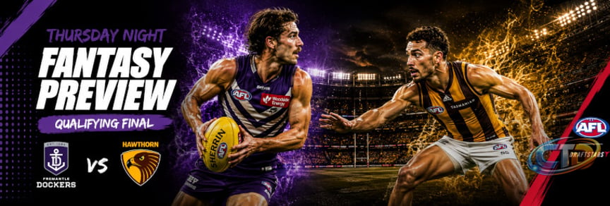 AFL Daily Fantasy Tips 2026: Dockers vs Hawks Qualifying Final | Before You  Bet