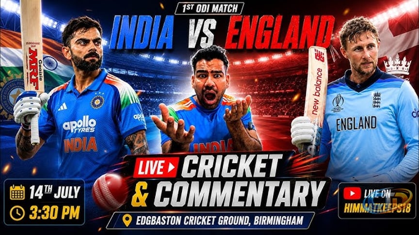 🔴Live: India vs England 1st ODI Match 2026 | IND vs ENG | Live Commentary  by Himmatkeeps