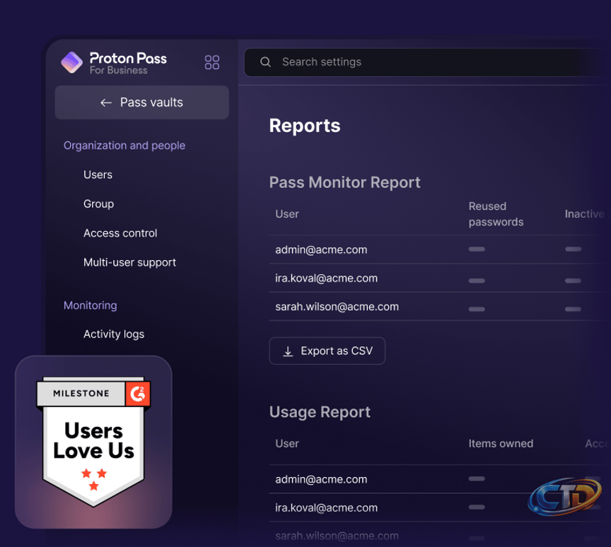 Business password manager | Proton for Business