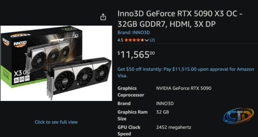 RTX 5090 stock dries up as prices soar past $10,000