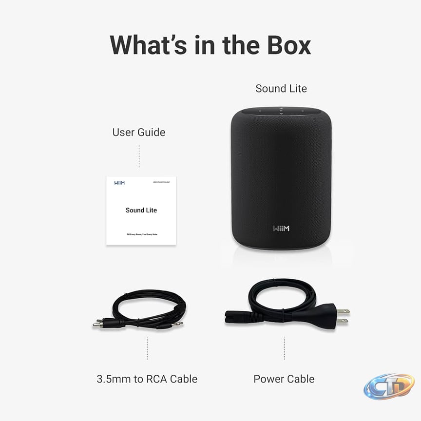 Amazon.com: WiiM Sound Lite Smart Speaker, Multi-Room Wireless Speaker,  Black | High-fidelity Smart Speaker with Hi-Res Audio, RoomFit tuning,  Multi-room Streaming, and Expandable WiiM Ecosystem : Electronics