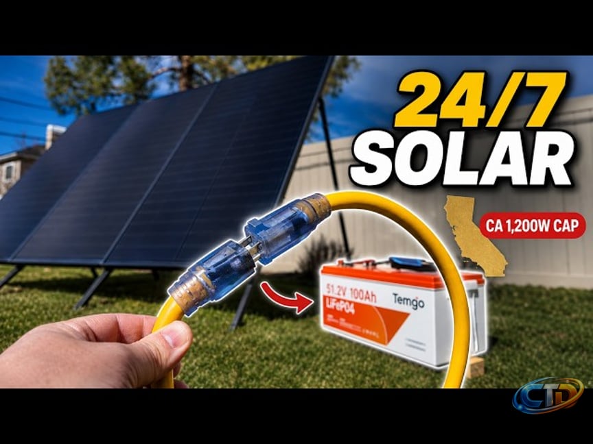 How to Max Out California's 1,200W Plug-In Solar Cap - YouTube