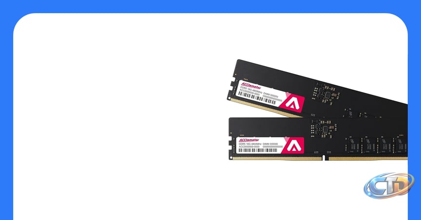 Amazon.com: DDR5 RAM 32GB Kit (2x16GB) 4800MHz (PC5-38400) CL40 1.1V On die  ECC UDIMM 288-Pin Desktop Memory Module Acclamator