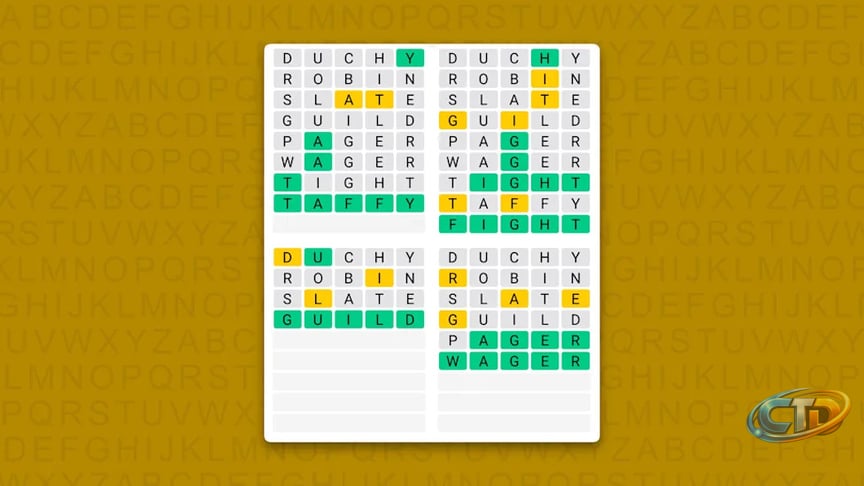 Quordle hints and answers for Monday, July 27 (game #1645)