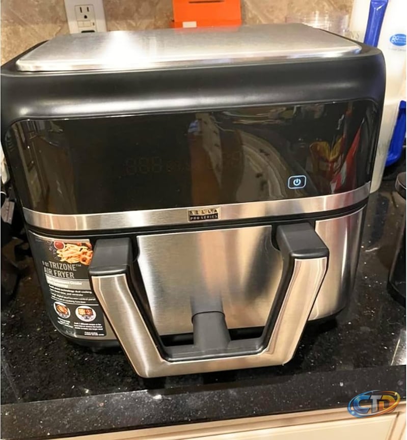 Amazon.com: Bella Pro Series - 9-qt. Digital Air Fryer with Dual Flex  Basket - Stainless Steel : Home & Kitchen