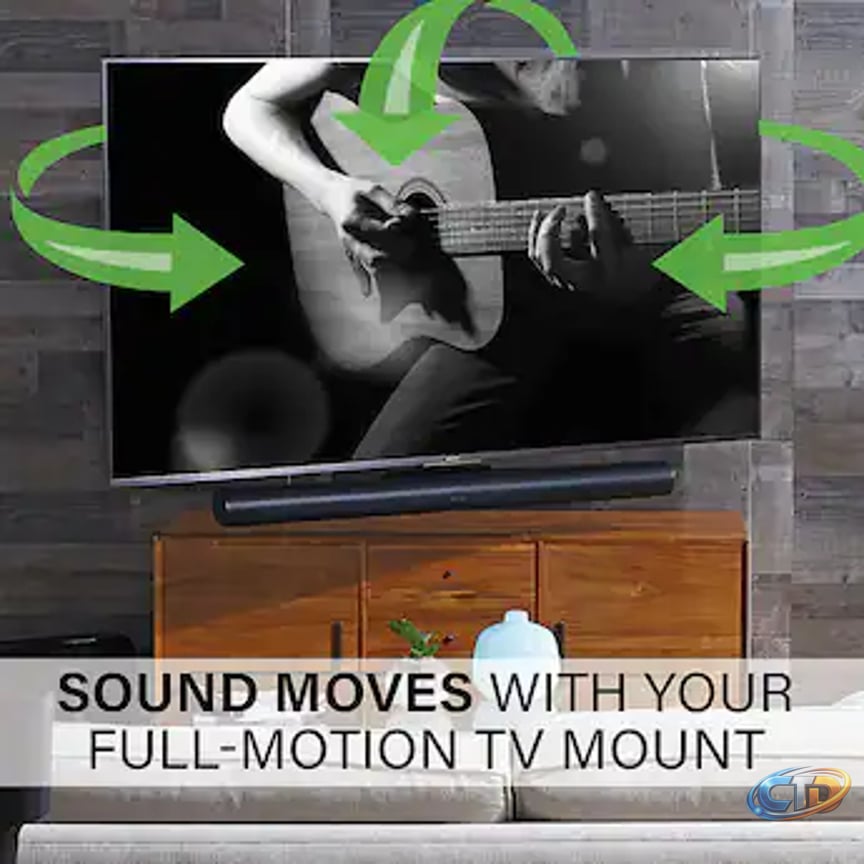 Sanus - Sonos Arc Extendable TV Soundbar Mount - Black