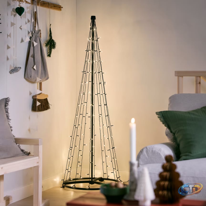 IKEA's LED Christmas tree is made entirely of fairy lights – it's perfect  for small spaces, too - Yahoo Life UK
