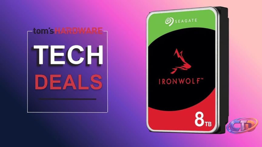 Expand your NAS with a third off this Seagate 8TB IronWolf HDD — 32%  discount in Best Buy's 60th Anniversary sale | Tom's Hardware