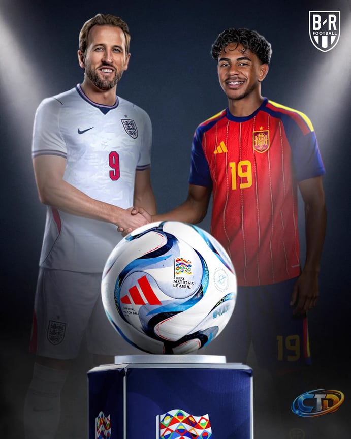 B/R Football on X: "England vs. Spain in the Nations League. It's going to  be a fun battle 🌕" / X