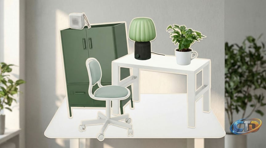 IKEA's 2026 Home Office Trends: Embrace Sage Green and Crisp White for a Refreshing Workspace