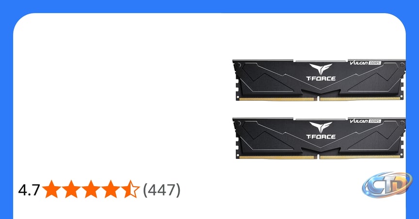 TEAMGROUP T-Force Vulcan DDR5 32GB (2x16GB) 6000MHz (PC5-48000) CL38  Desktop Memory Module Ram (Black) for Chipset 600 700 Series XMP 3.0 Ready  - FLBD532G6000HC38ADC01 : Amazon.co.uk: Computers & Accessories