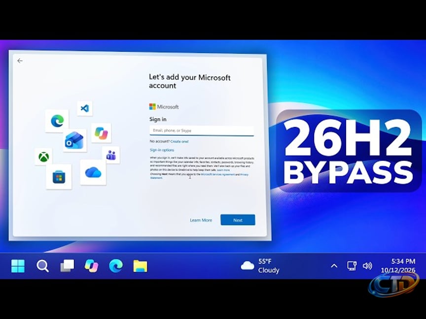 New Windows 11 26H2 Microsoft Account Bypass Blocked (New Methods) - YouTube