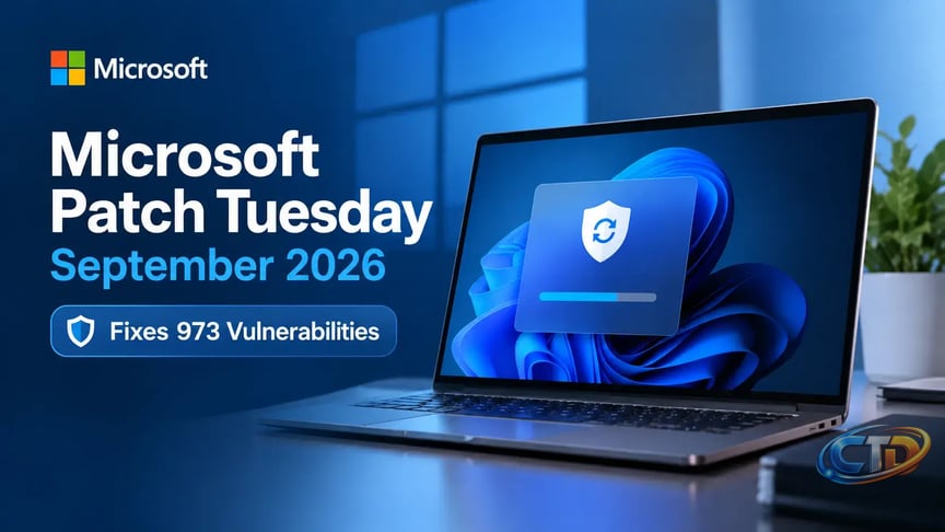 Microsoft September 2026 Patch Tuesday Fixes 973 Vulnerabilities and 2  Exploited Zero-Days