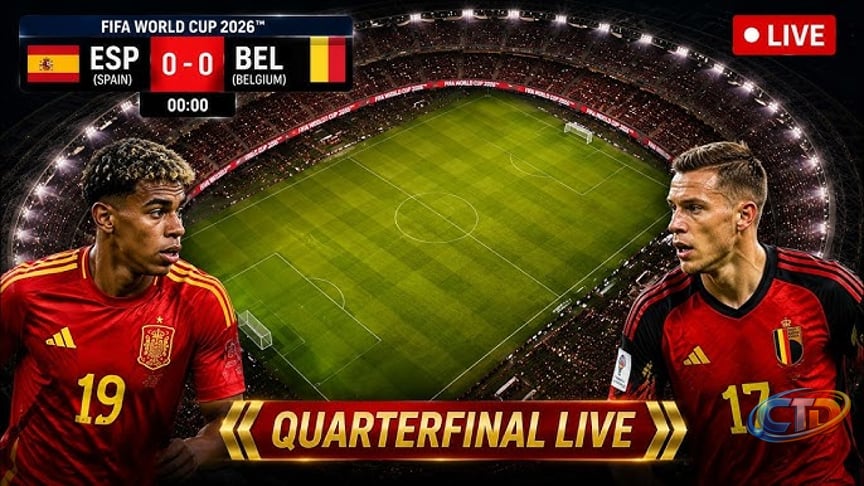 Belgium vs Spain LIVE | Lamine Yamal Live | FIFA World Cup 2026 Quarterfinal
