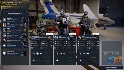 Rainbow Six Tactics Operators Feature Distinct Loadouts Designed to Avoid Overlap