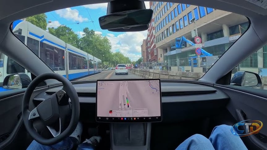 Raw 1x: Tesla Self-Driving in Amsterdam 🤯