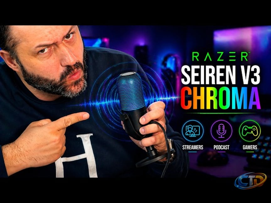 Razer Seiren V3 Chroma: sonido PRO + RGB brutal (review real)