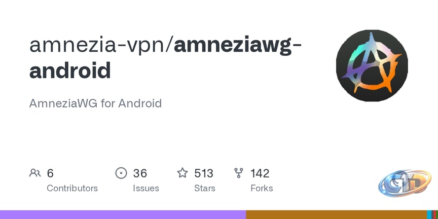 GitHub - amnezia-vpn/amneziawg-android: AmneziaWG for Android · GitHub