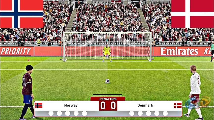 NORWAY VS DENMARK FULL PENALTY SHOOTOUT | NOR VS DEN HIGHLIGHTS