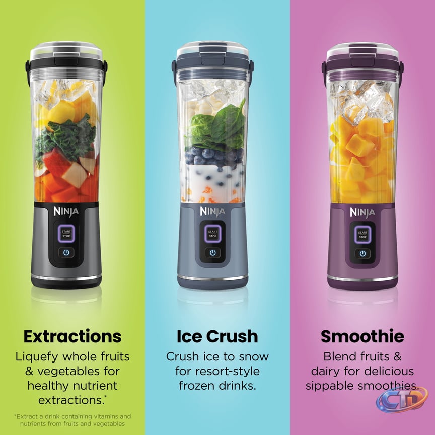 Ninja Blast Portable Personal 18 Oz Blender w/ Leak Proof Lid & Easy Sip  Spout, Rechargeable Base, BC150GN Green - Walmart.com