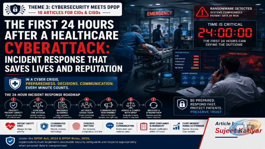 THE FIRST 24 HOURS AFTER A HEALTHCARE CYBERATTACK: INCIDENT RESPONSE THAT  SAVES LIVES AND REPUTATION