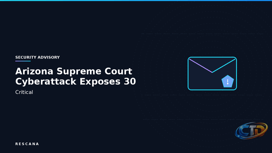 Arizona Supreme Court Cyberattack Exposes 30 Years of Court Debtor and  Foster Care Data, Impacting Over 1.3 Million Individuals – Rescana