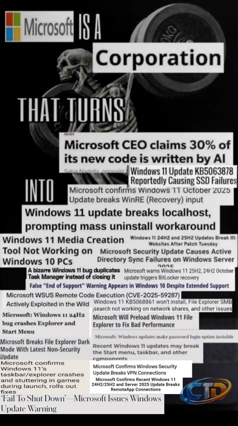 Windows Central on X: "Windows Update Chaos, Round 3🥊 Windows 11's botched  Patch Tuesday rollout just keeps escalating. Microsoft now confirms the  latest update can cause some PCs to fail to boot