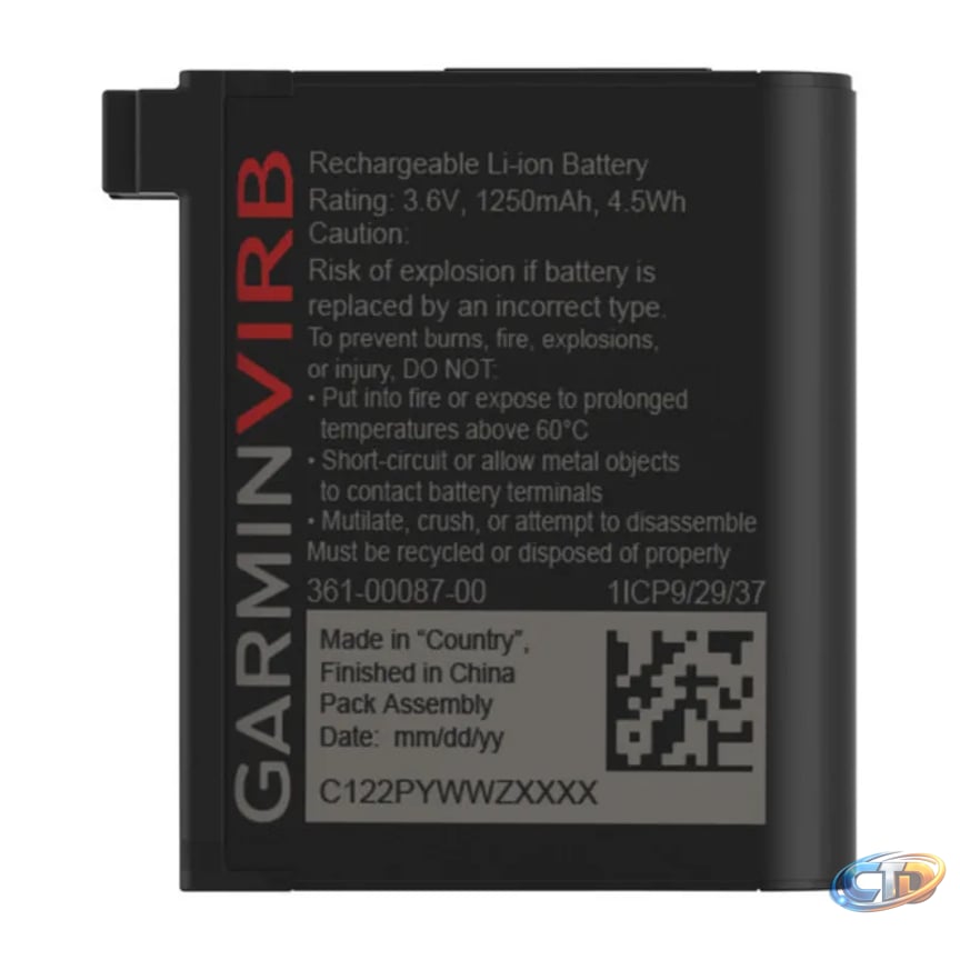 Rechargeable Battery (VIRB Ultra) | Garmin