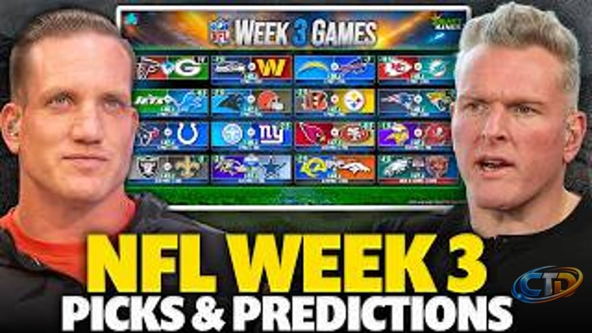 The Pat McAfee Show Makes Its Picks For NFL's Week 3 Games