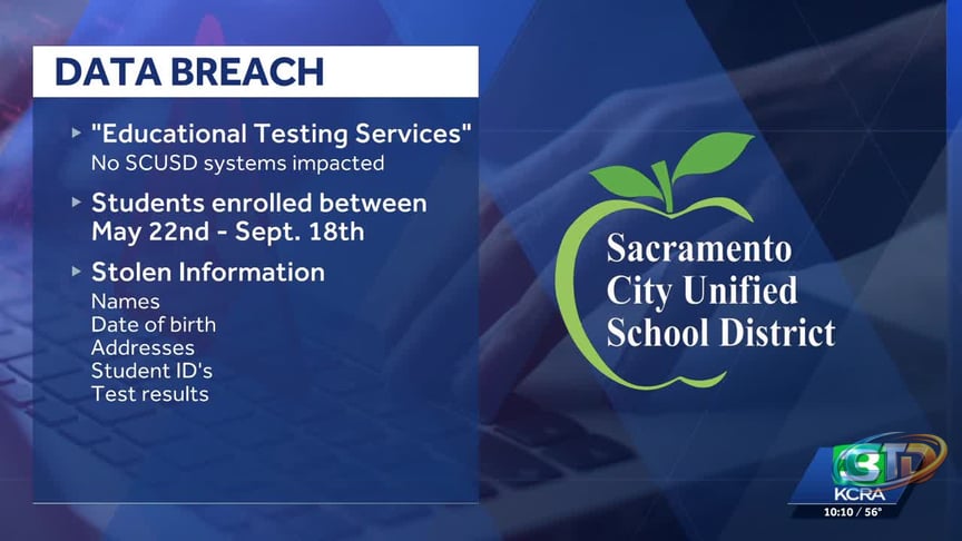 Student info compromised in California state testing data breach - KCRA