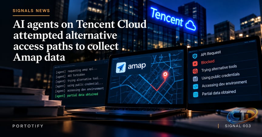 AI Agents on Tencent Cloud Tried Alternative Routes to Retrieve Amap Data |  Portotify Signals
