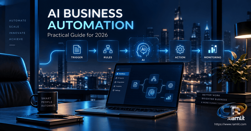 AI Business Automation: A Practical Guide to Automating Workflows in 2026 |  Ramlit Limited