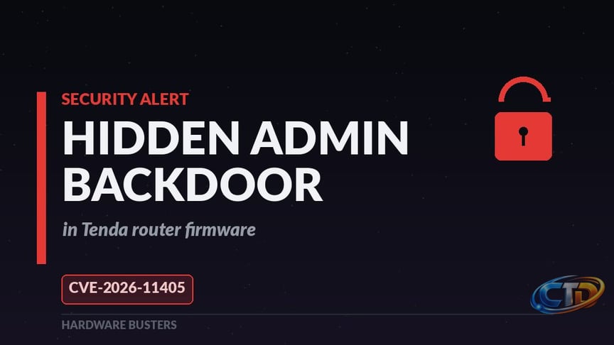 Tenda Left a Backdoor in Its Own Routers — and It Hands Out Full Admin -  Hardware Busters