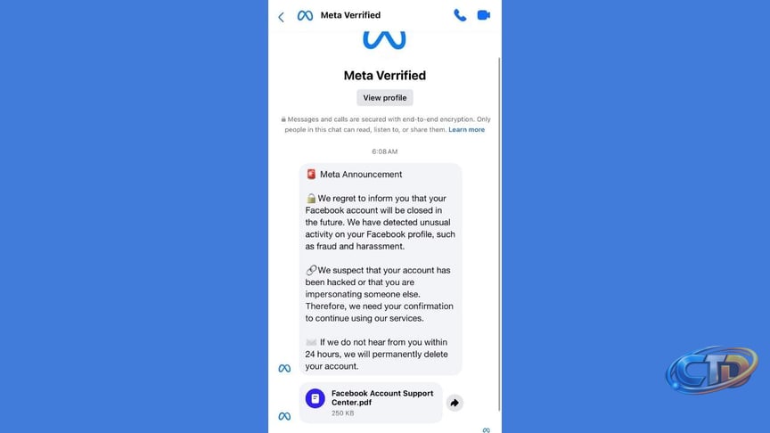 Meta Verified scam threatens Facebook deletion - CyberGuy