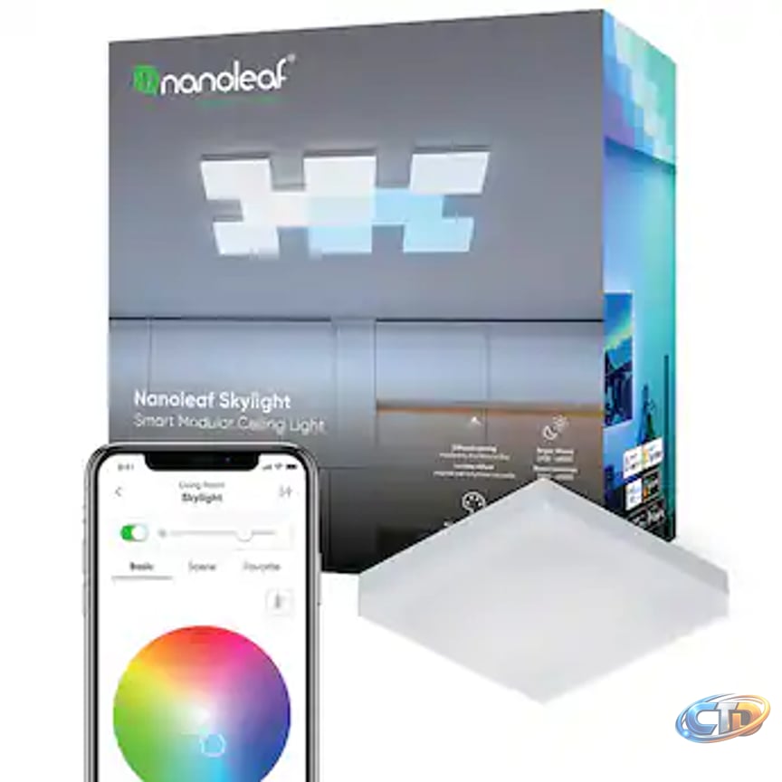 Nanoleaf Skylight - Smart LED Flush Mount Ceiling Light Expansion Pack - 1 Pack