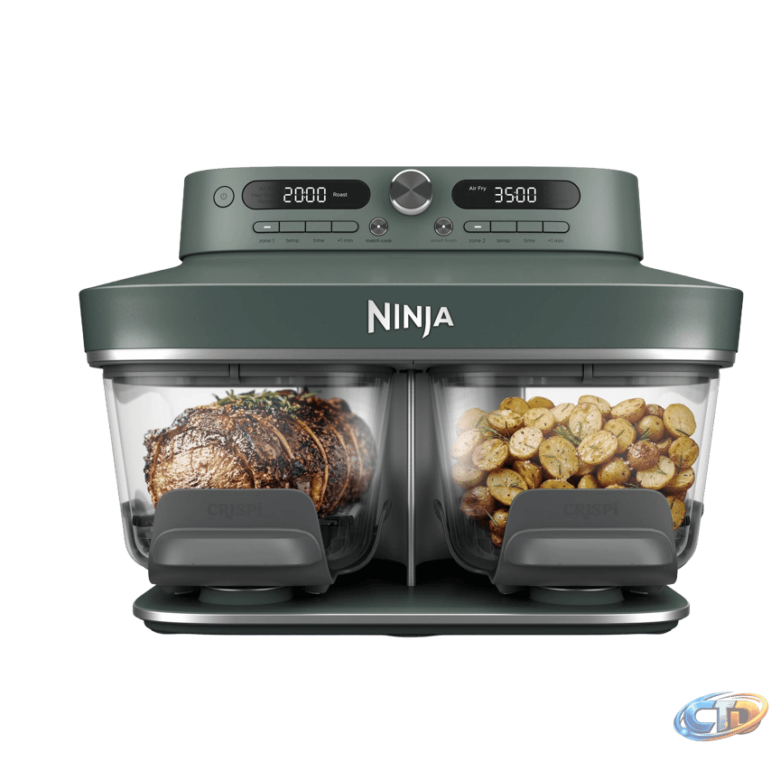 Ninja CRISPi DualZone 8-in-1 Function Glass Air Fryer - Cyberspace |  SharkNinja UK