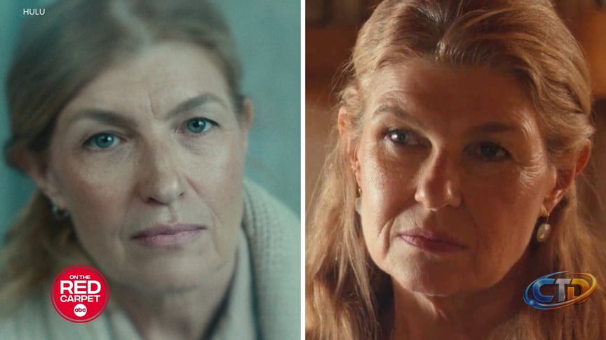 Connie Britton plays two characters in Hulu's mystery series 'Phony,'  alongside 'White Lotus' star Sam Nivola - ABC7 Chicago