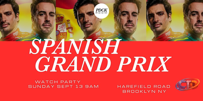 WILLIAMSBURG • 2026 Spanish Grand Prix • PDCK ROOM Tickets, Sunday,  September 13 • 9 AM - 11 AM | Eventbrite