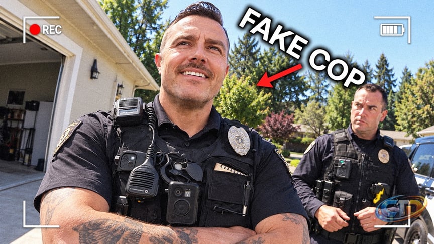 Fake Cop With A Loaded Gun Has No Idea He's Already Been Exposed