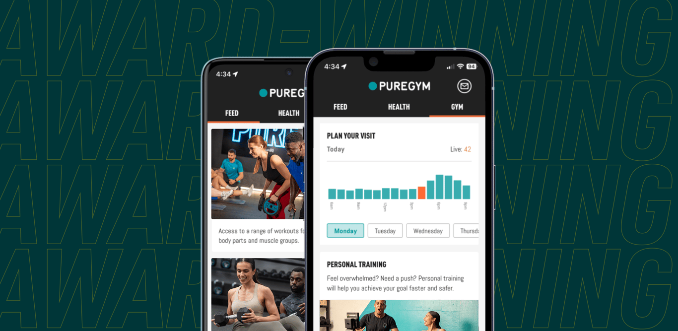 Download the award-winning PureGym app for iOS or Android