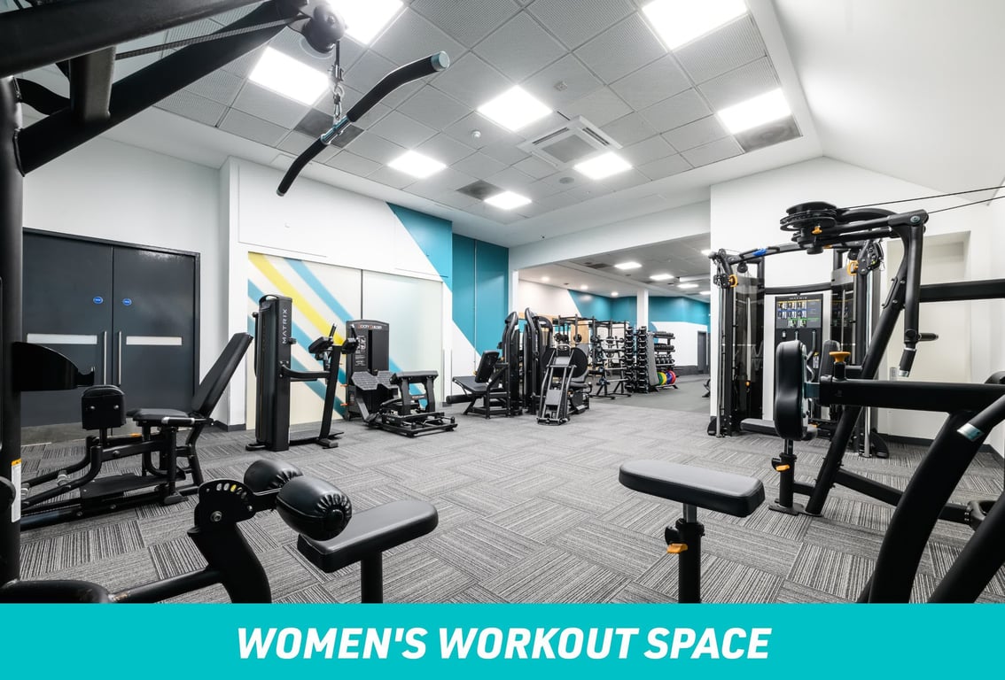 PureGym Staines Women's Workout Space: fixed pin machines