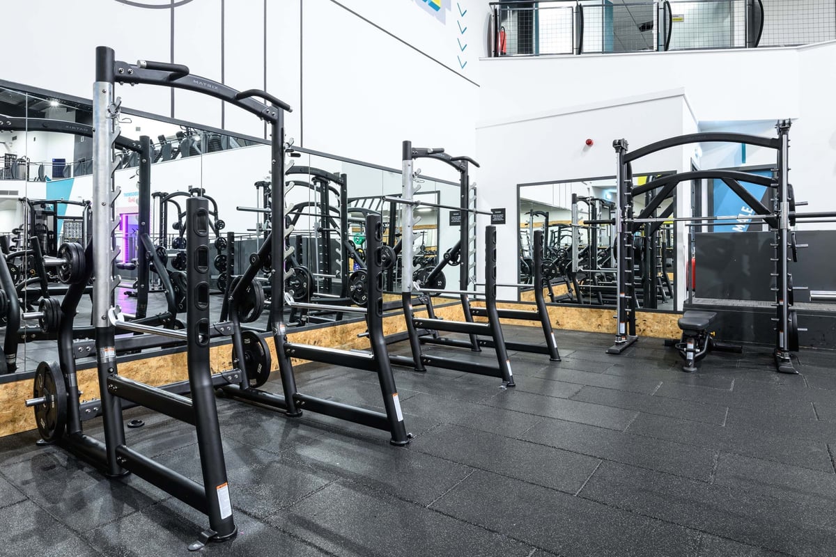 PureGym London Park Royal Free Weights Area 