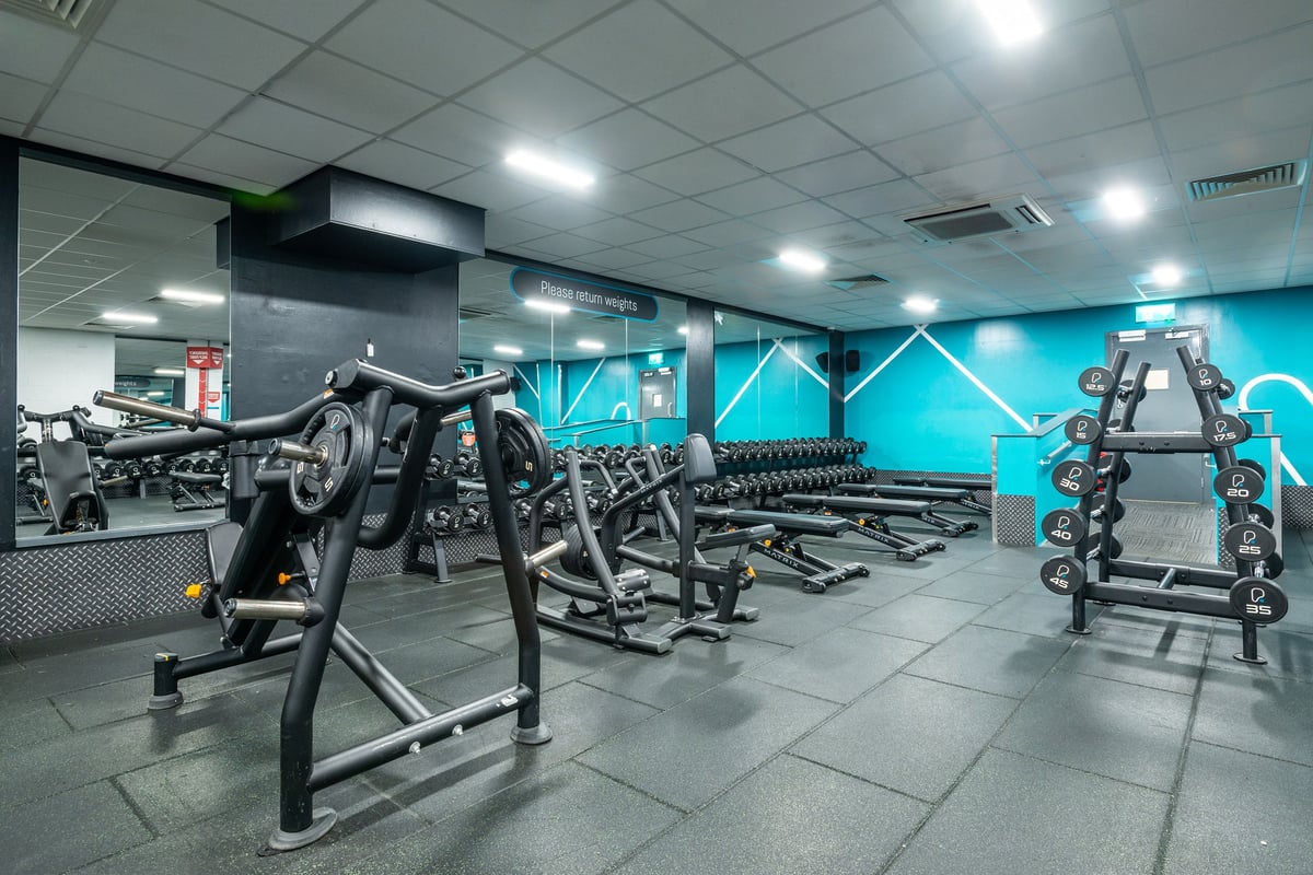 PureGym Coventry Skydome free weights area