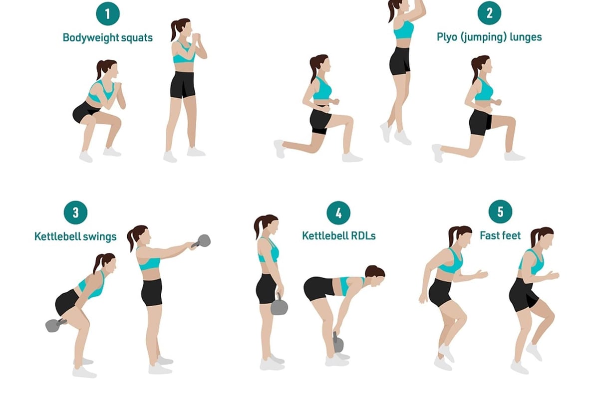 Build lower body strength and burn calories in this 20 minute HIIT workout