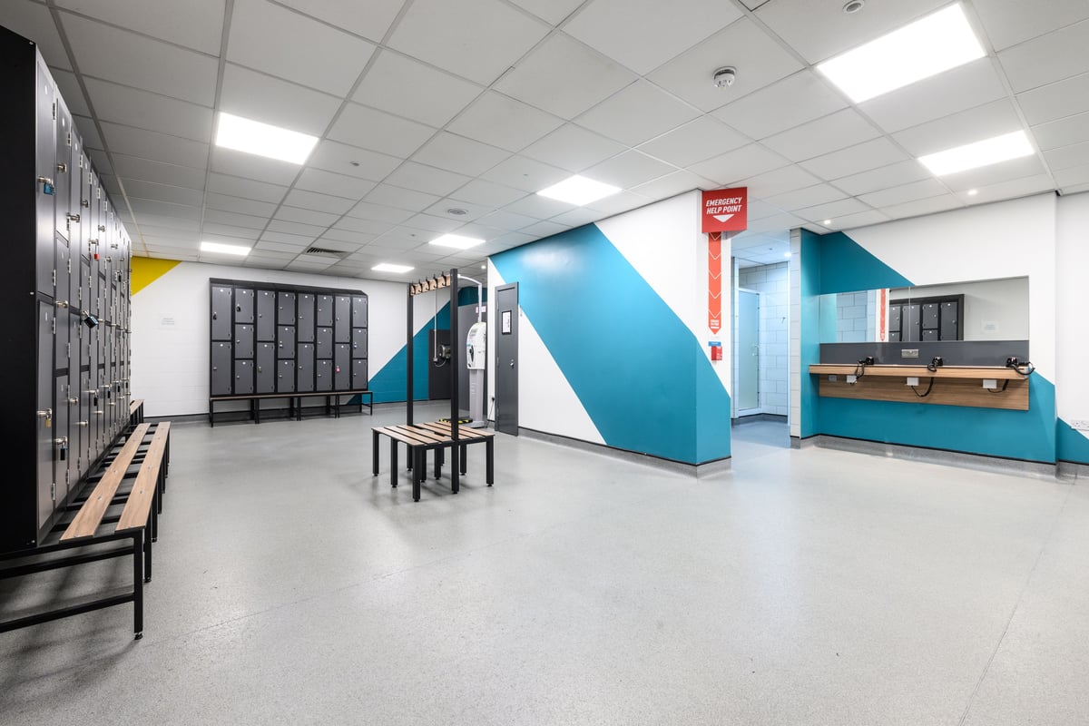 PureGym Aberdeen Shiprow changing room