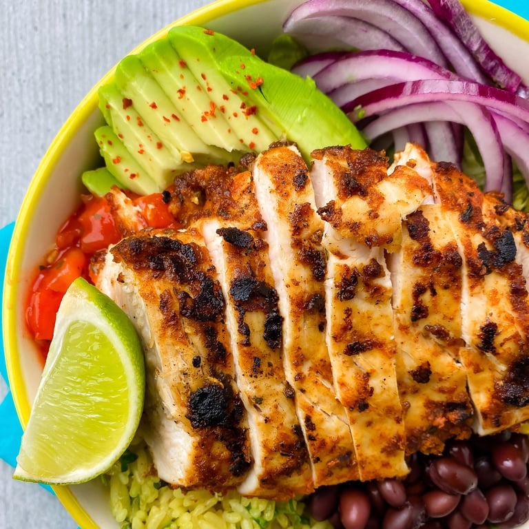 Chicken Fajita Burrito Bowl Rezept