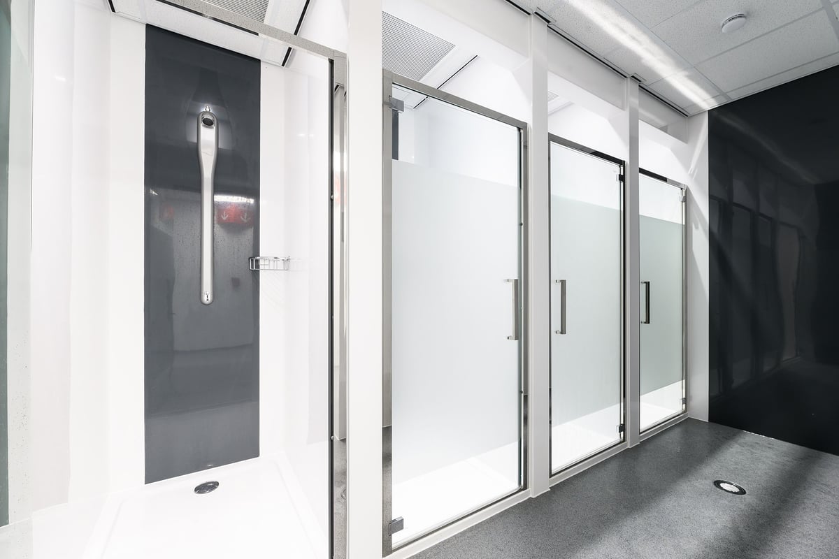 PureGym Burgess Hill shower cubicles