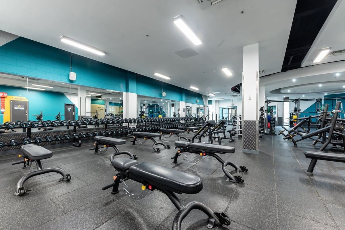 PureGym Newcastle Eldon Garden: Weight benches, free weights, resistance machines and cardio equipment.