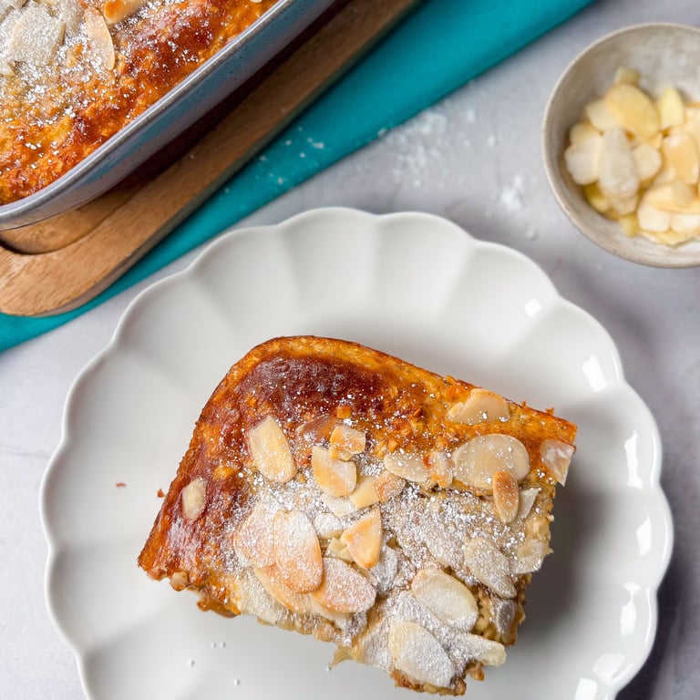 Rezept für Mandel-Croissant-Ofenhaferflocken