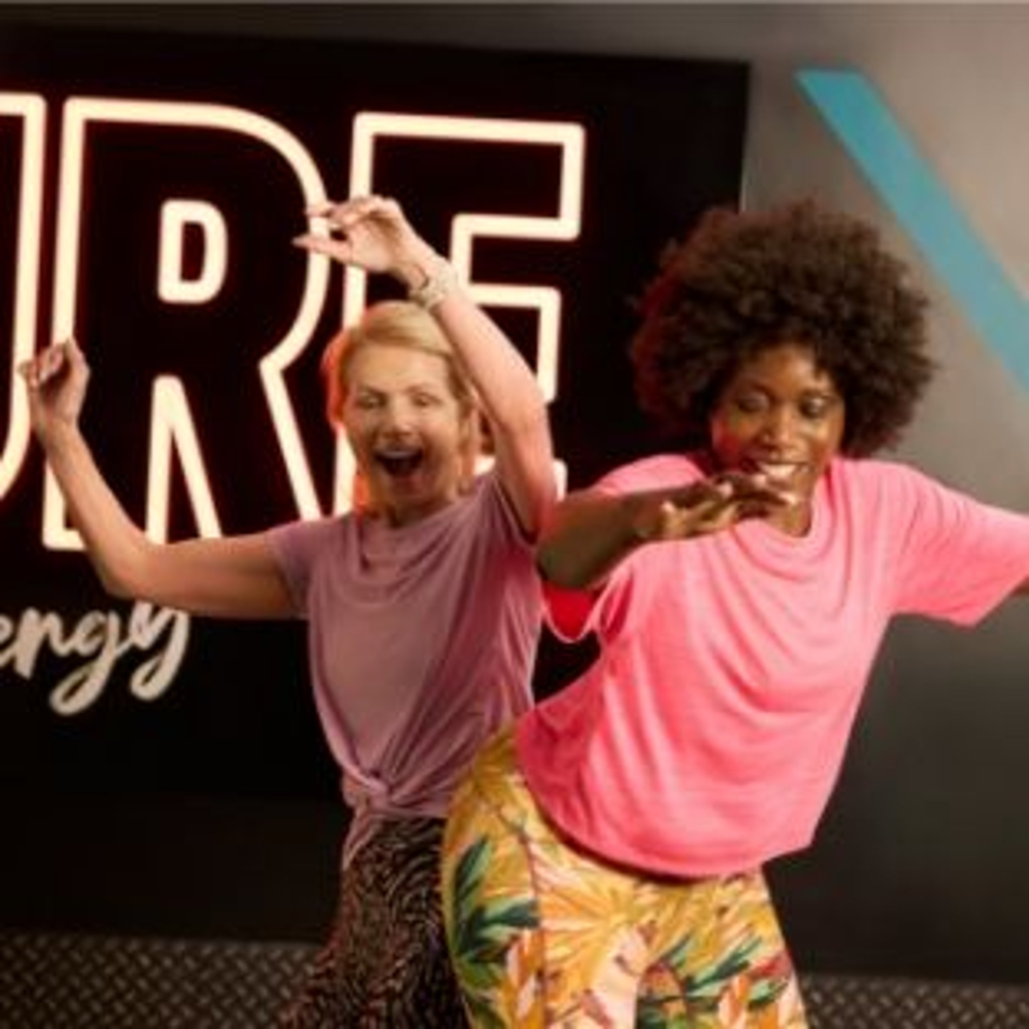 PureGym All-in bolt-on: two female gym-goers feeling good